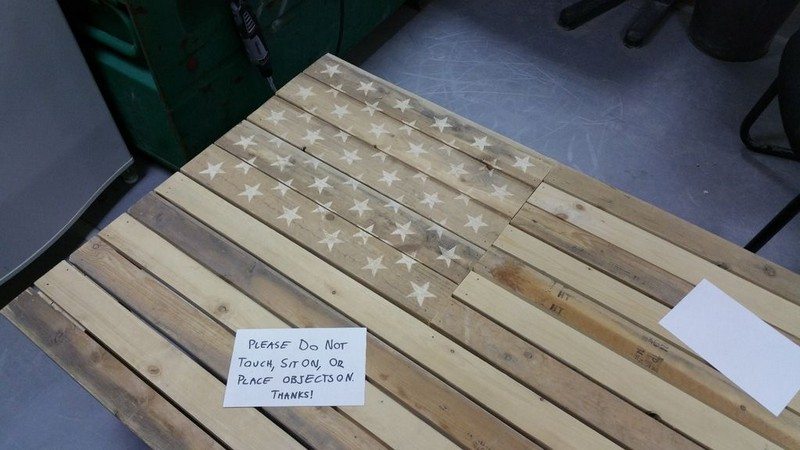 American Flag Coffee Table