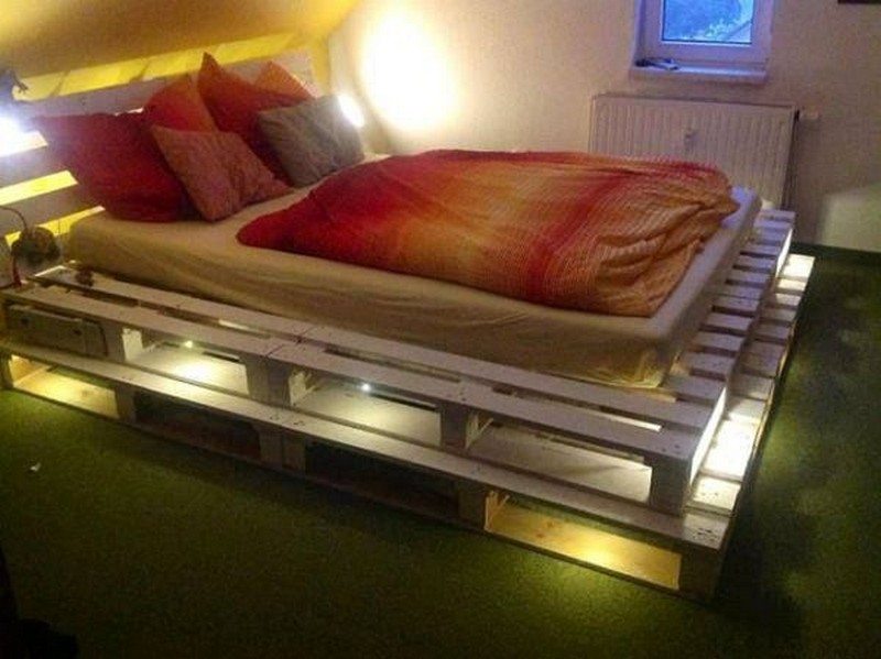 Illuminated Pallet Beds