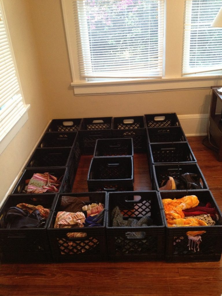 Nine ways to repurpose milk crates | The Owner-Builder Network