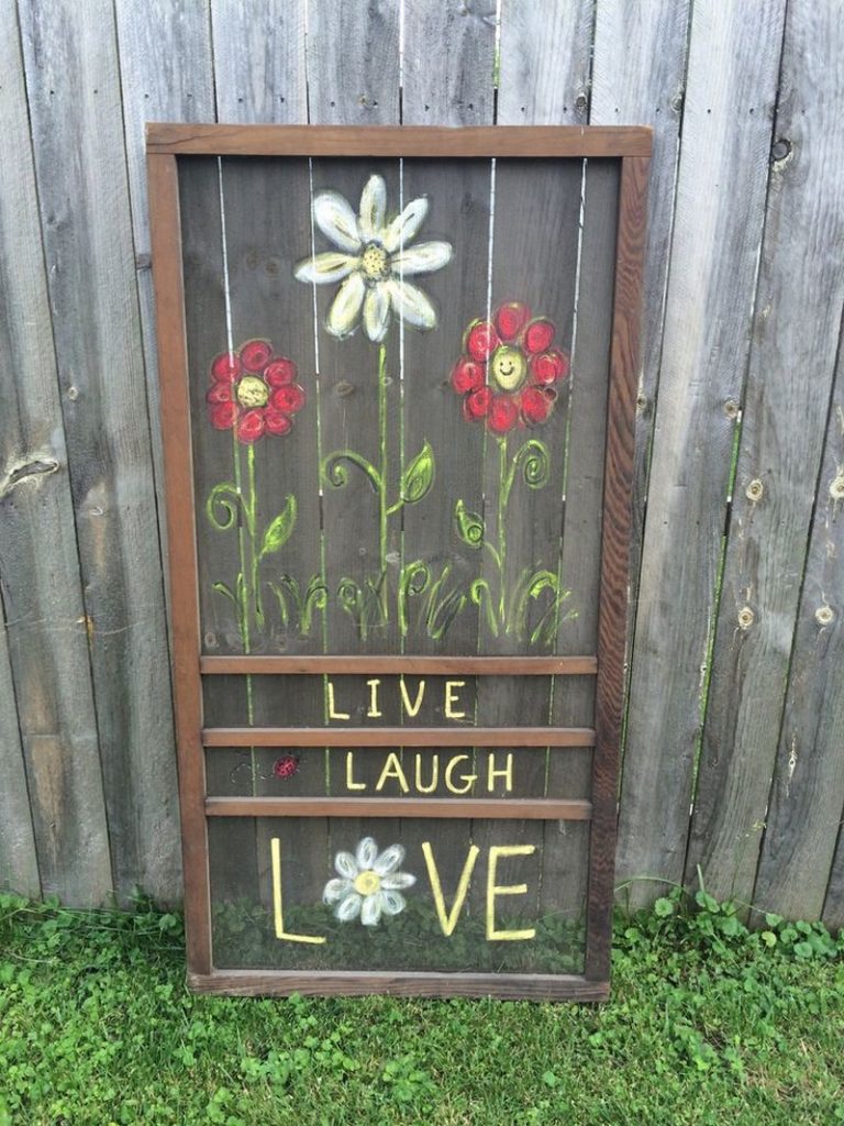 Upcycled Screen Door