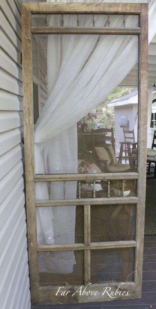 Upcycled Screen Door