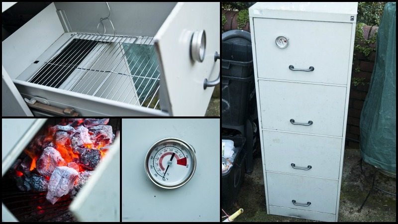 Old Filing Cabinet Into A Smoker