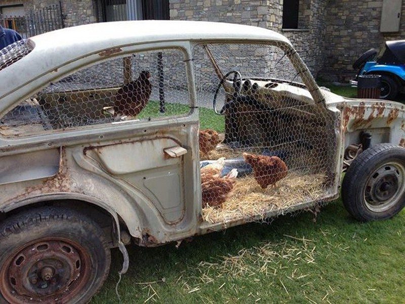 Vehicle Chicken Coops