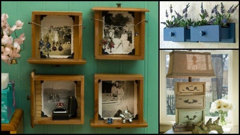 Amazing Repurpose Dresser Drawers Ideas 10 Simple Projects   Old Dresser Drawer Repurposing Ideas Main Image 768x432 