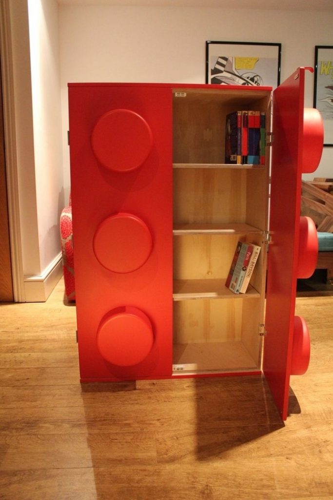 lego bedroom themed bookcase cabinet