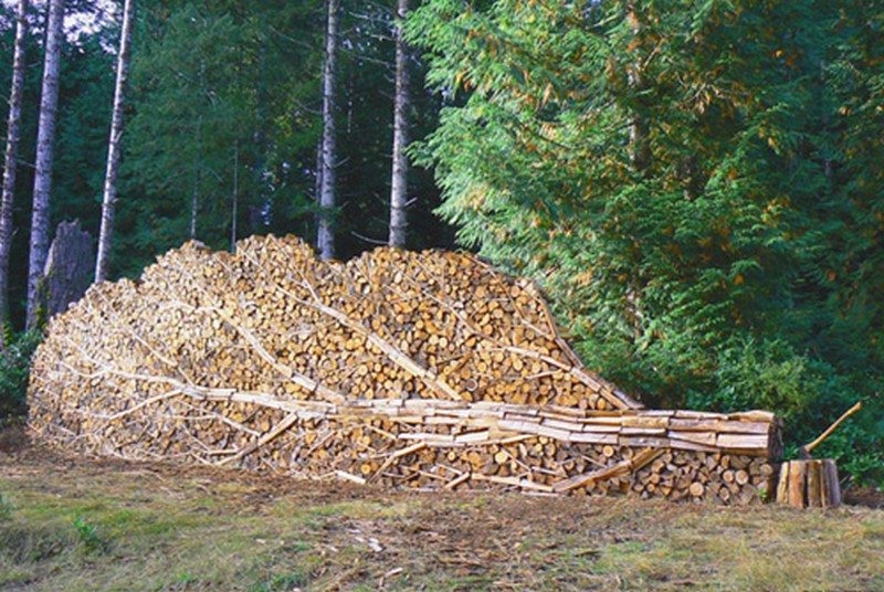 Wood Stacking Art