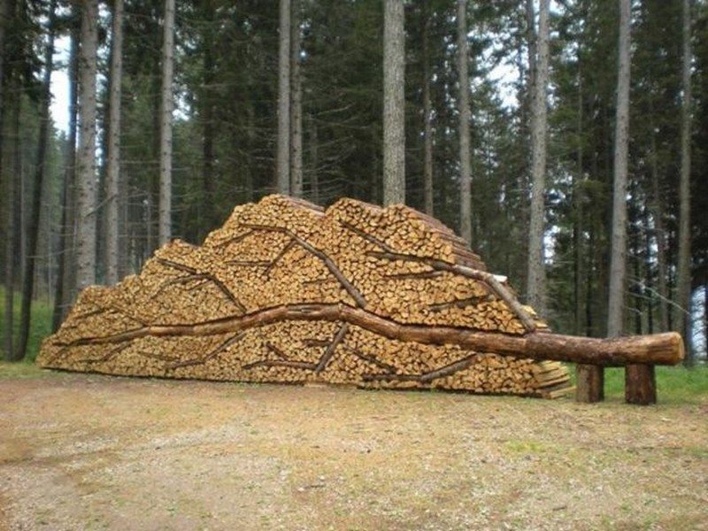 Wood Stacking Art