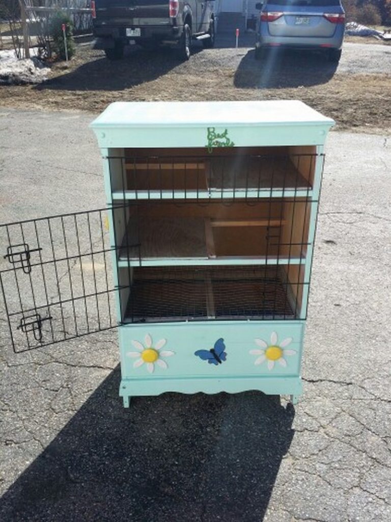 Rabbit hutch best sale from dresser