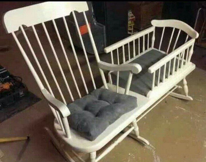 rocking chair and cradle in one