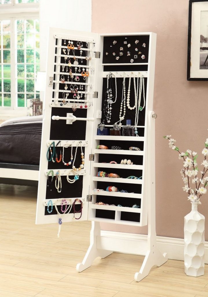Mirrored Jewelry Cabinet