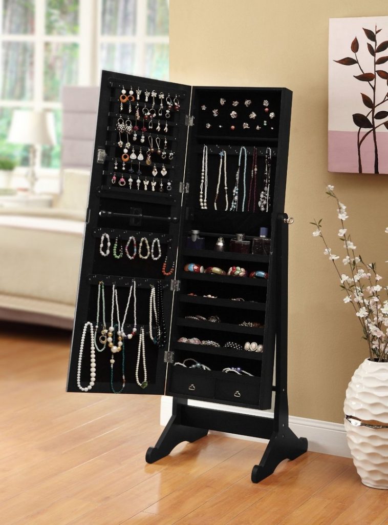 Mirrored Jewelry Cabinet