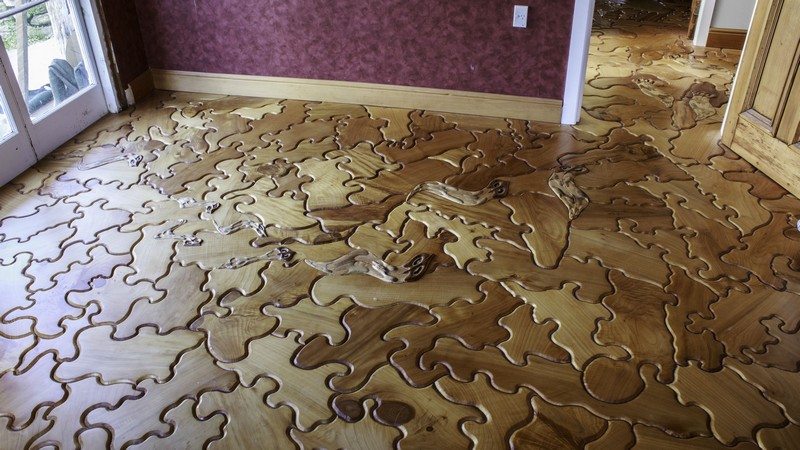 Jigsaw puzzle floor store tiles