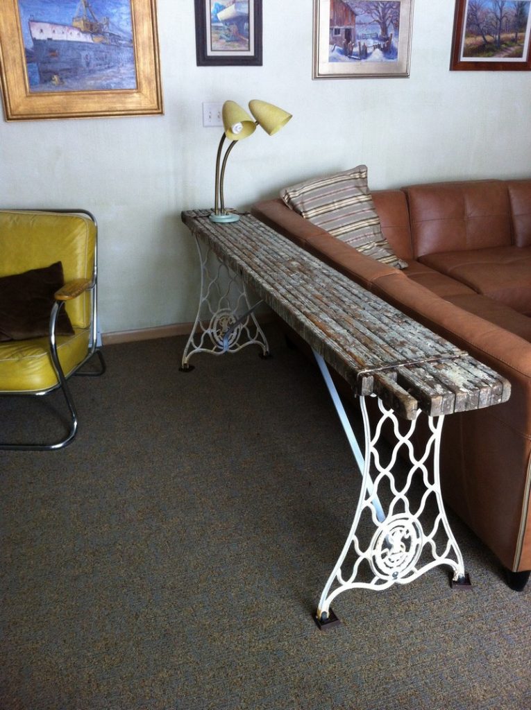 Upcycled Old Sewing Machine Table