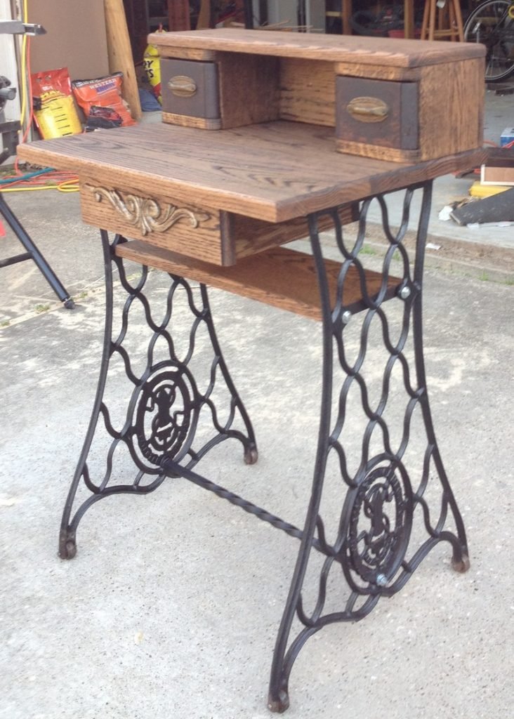 Upcycled Old Sewing Machine Table