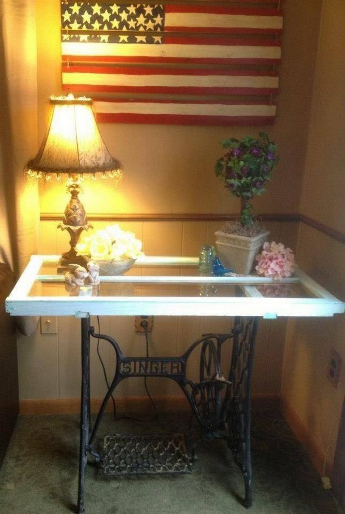 Creative ways to reuse your old sewing machine table | The 