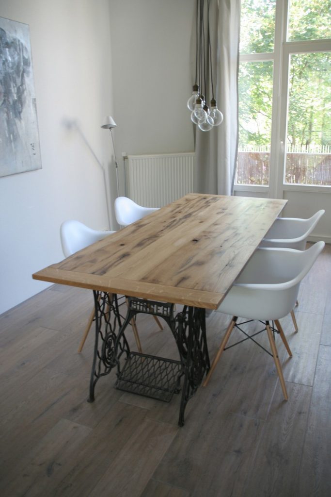 Upcycled Old Sewing Machine Table