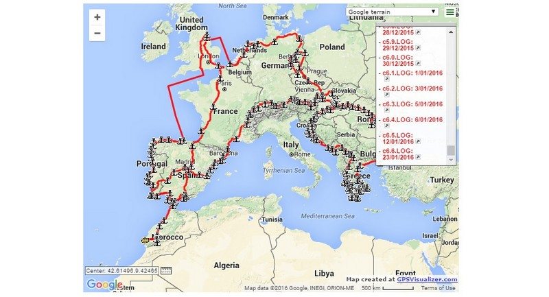 Camper Van Conversion Map