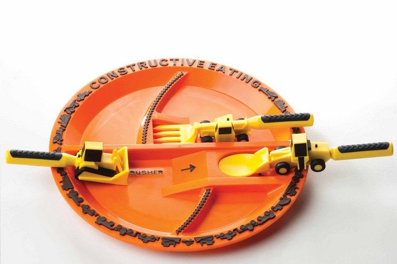 Constructive Eating Construction Plate