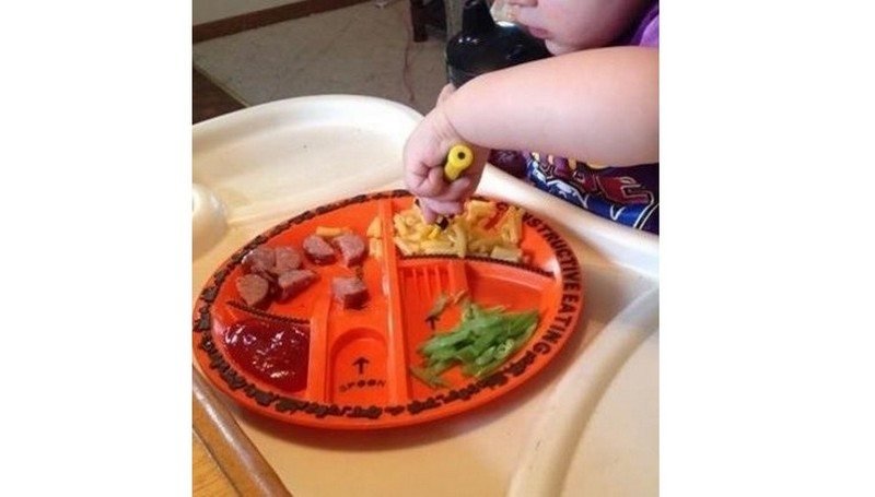 Constructive Eating Construction Plate