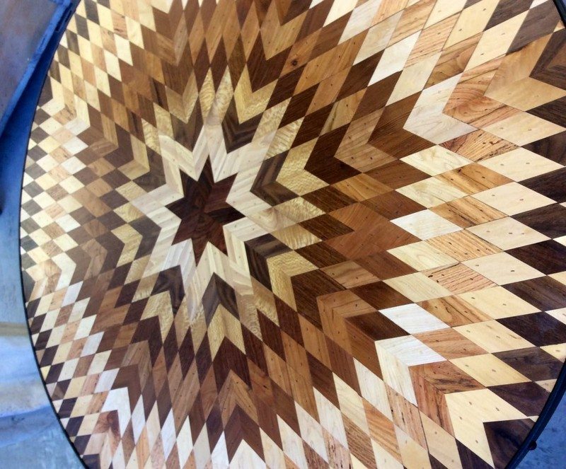 Quilt Tables from Salvaged Wood
