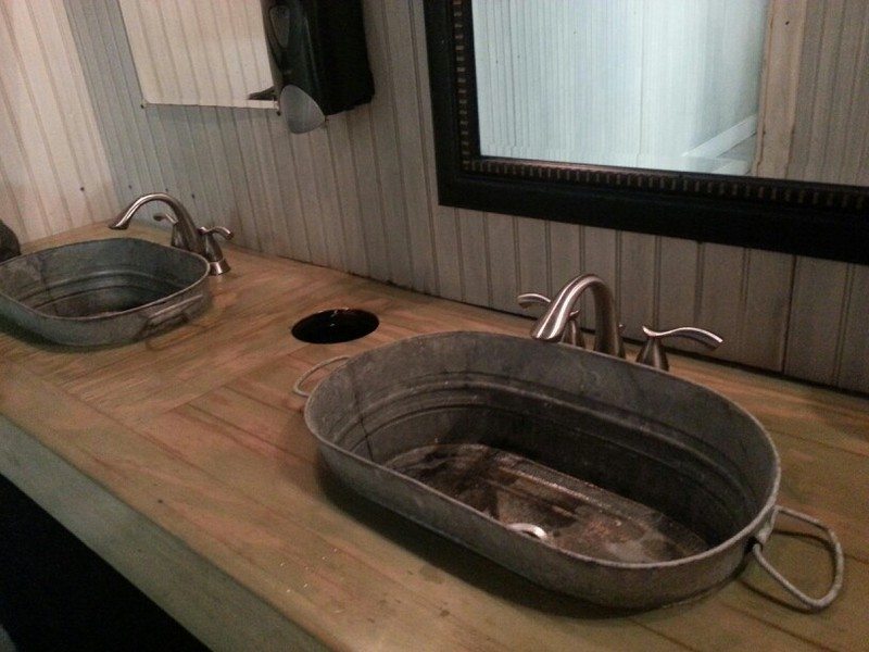 Repurposed Galvanized Buckets and Tubs