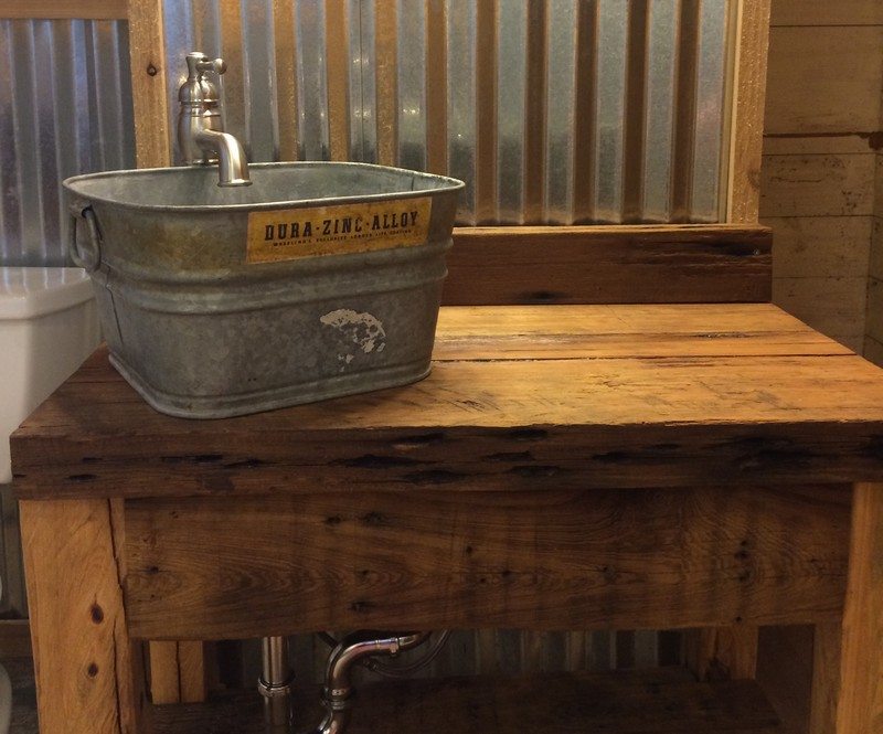 Repurposed Galvanized Buckets and Tubs