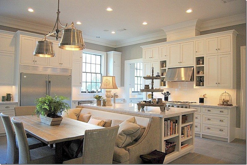 Great Kitchen Island with Built-In Seating Inspiration