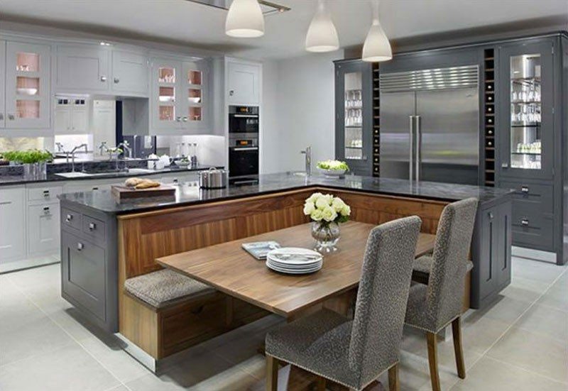 Kitchen Island With Built-in Seating