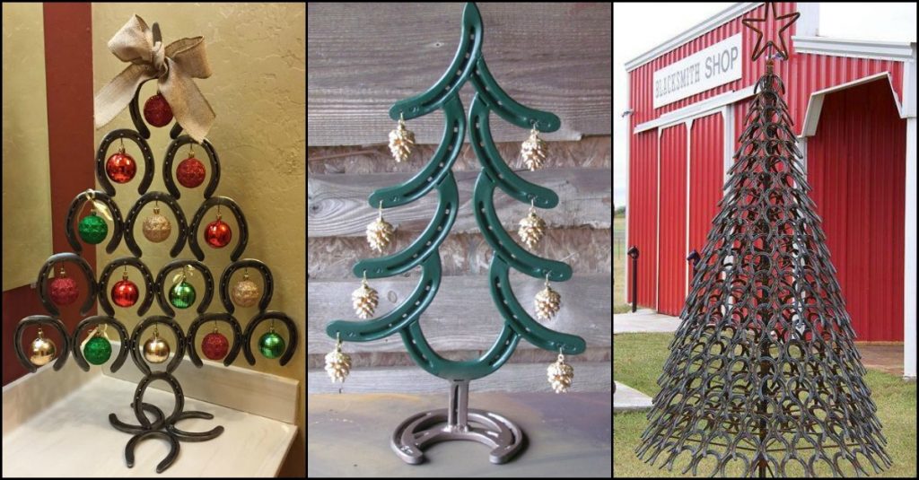 DIY Christmas Horseshoe Decor  12 Days of Christmas 