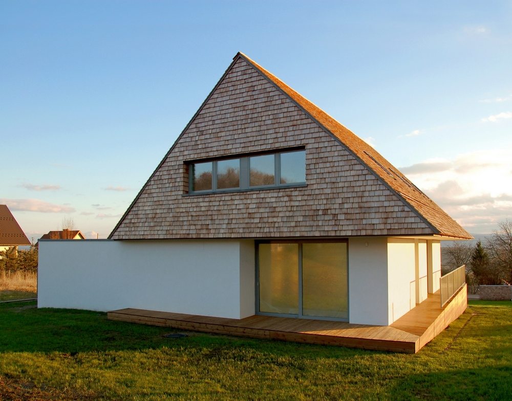 The House with a View is a house with a very simple yet functional facade.