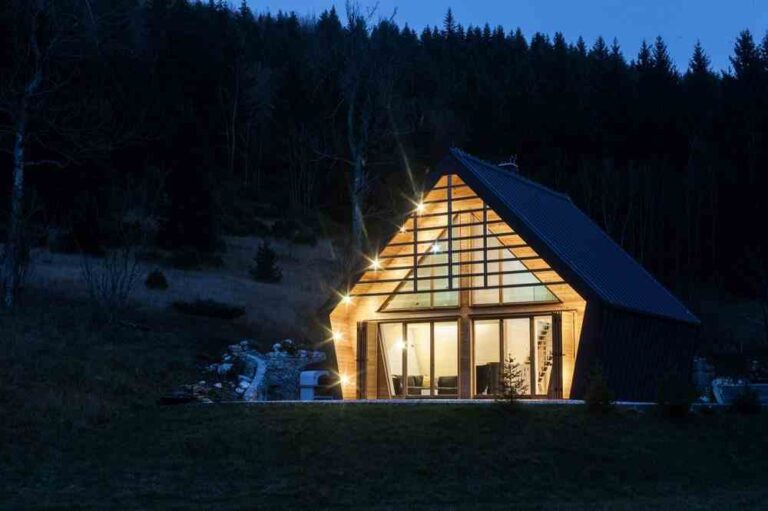 The Wooden House in Slovenia.
