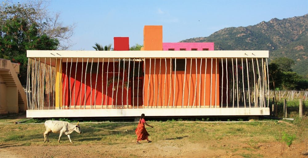 Casa Rana is a colorful home that's almost a playground for disadvantages kids.