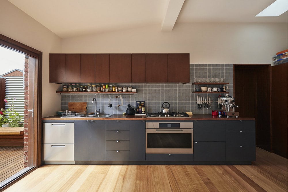 Mission accomplished: a space for entertaining, cooking, and dining for the avid cook.