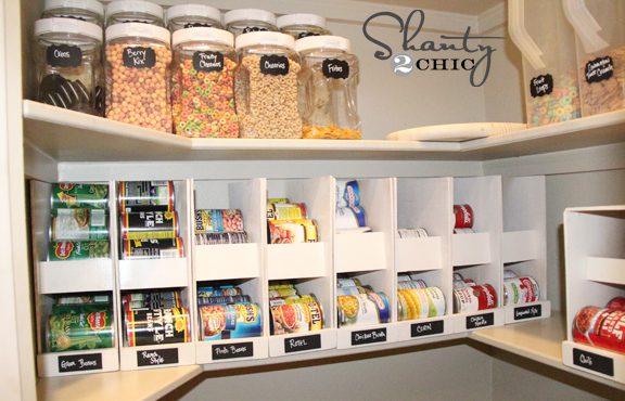 DIY Pantry Organization – Rotating Canned Food System