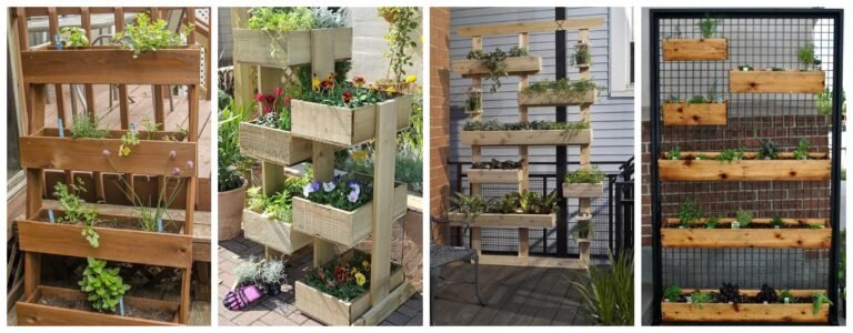 3 Great Vertical Wooden Box Planter Ideas - The Owner-Builder Network