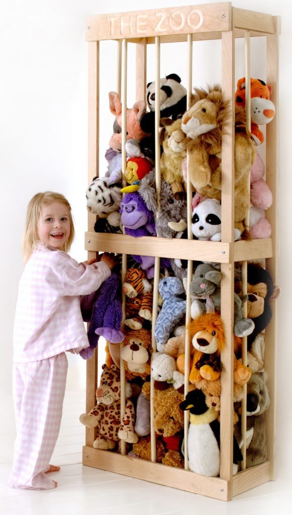 5' and 6' Stuffed Animal Zoo, Wood Animal Holder, Storage, Stuffed