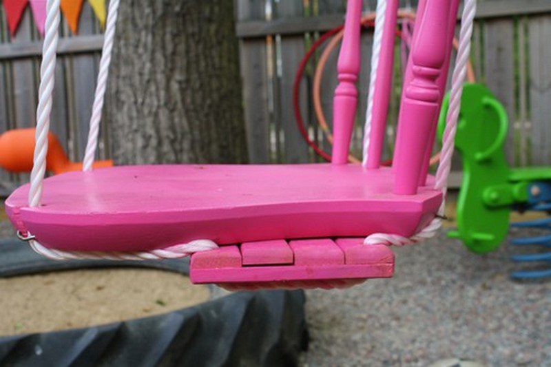 Creative DIY Chair Tree Swing