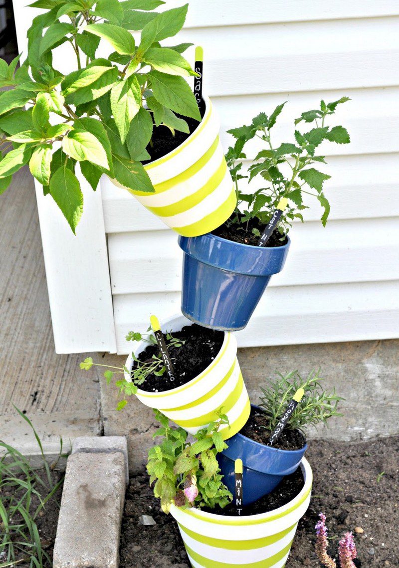 Excellent DIY Topsy Turvy Herb Garden - The Owner-Builder Network