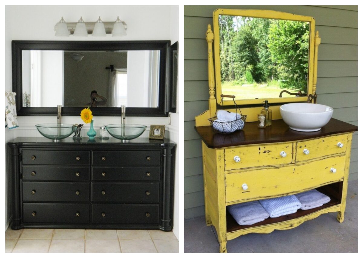 How To Make a Dresser Into a Vanity Tutorial - An Oregon Cottage