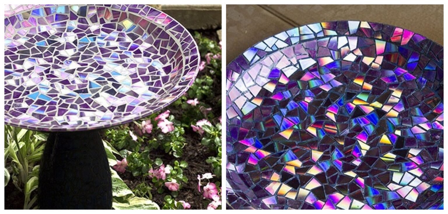 Amazing Mosaic Bird Bath Attractive 9Step Decoration.