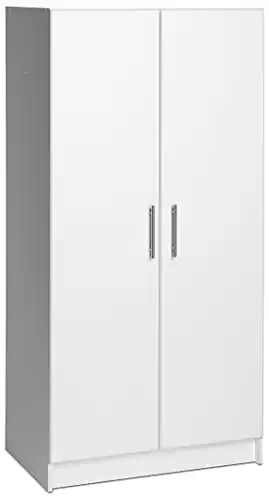 Prepac Elite Storage Cabinet, 32" W x 65" H x 16" D, White