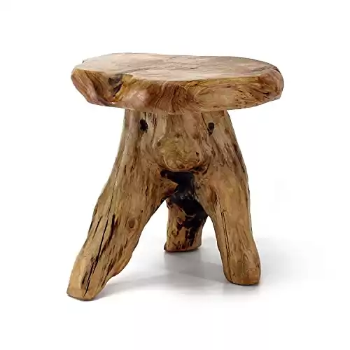 Tree Stump Stool Live Edge Side Table