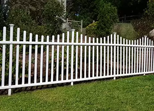 No-Dig Vinyl Fence