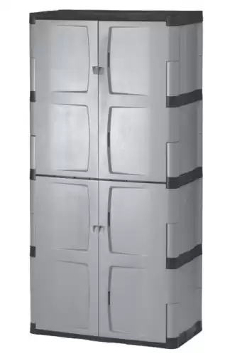 Rubbermaid Large Lockable Five-Shelf Freestanding Storage Cabinet