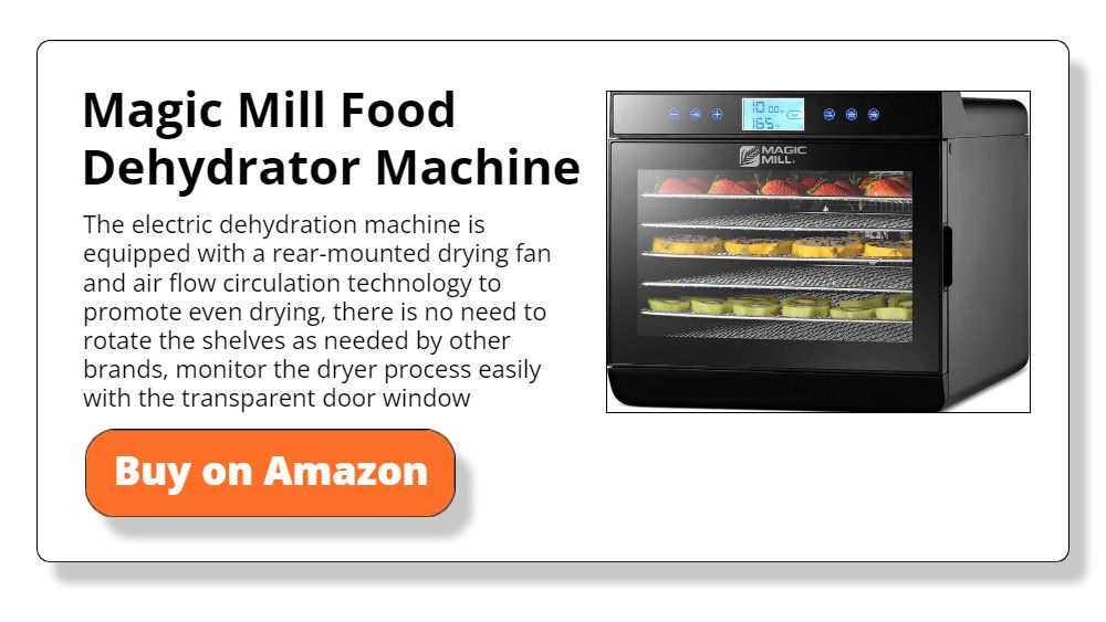 Magic Mill Pro Food Dehydrator machine | 7 Stainless Steel Trays | Dryer  for Jerky, Dog Treats, Herb, Meat, Beef, Fruit | Keep Warm Function,  Digital