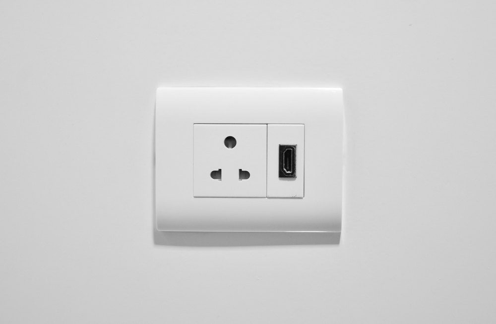 These outlets are designed to prevent electric shocks and can be used in any wet or humid environment, such as a kitchen or bathroom.