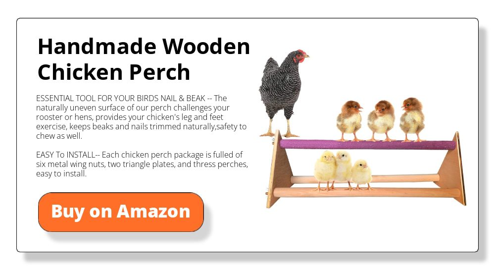 wooden chicken perch
