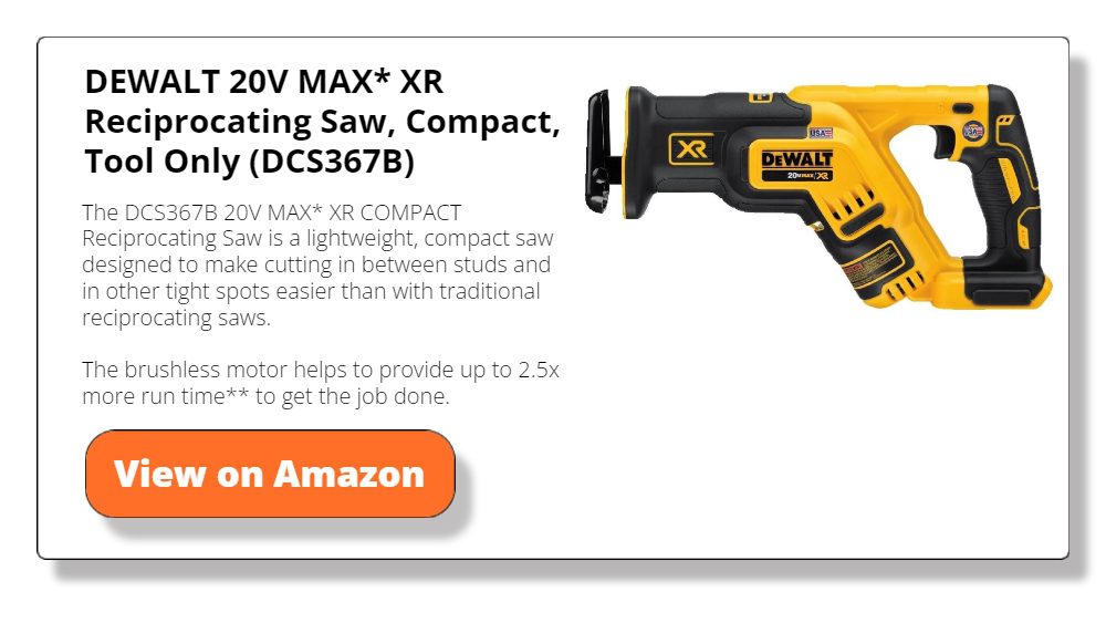 DEWALT 20V MAX* XR Reciprocating Saw