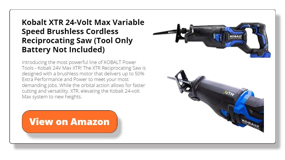 Kobalt XTR 24-Volt Max Variable Speed Brushless Cordless Reciprocating Saw 