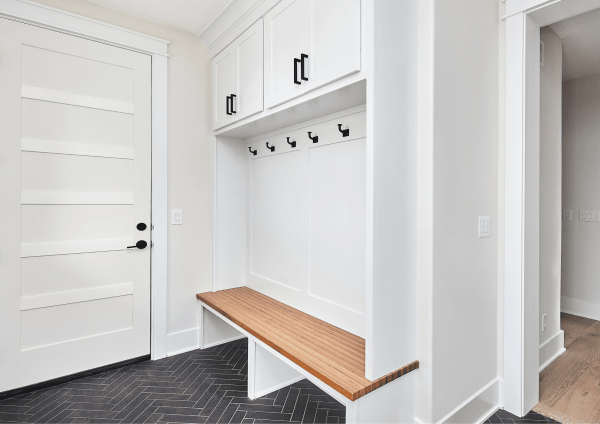 A mudroom makeover is a comprehensive renovation project aimed at revitalizing and optimizing the functionality and aesthetics of the mudroom in a home.